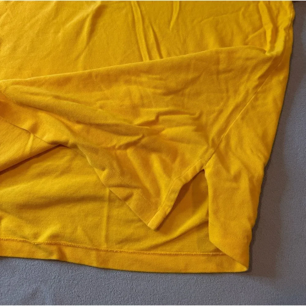 VintagePolo by Ralph Lauren polo shirt, yellow with royal blue horse Sz XXL mens - Picture 9 of 12